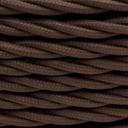 Провод ретро 2х1.5 матов. корич. (уп.50м) Bironi B1-424-72-50