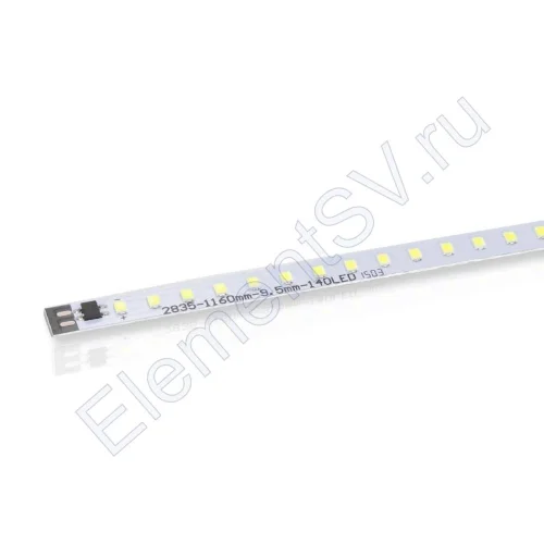 Светодиодная линейка 2835, 148 led, 220V, 20W, 1170mm, D158, white - фото.