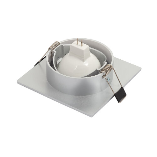 DK3021-CM Встраиваемый светильник, IP 20, 10 Вт, GU5.3, LED, серый, пластик. Фото 4