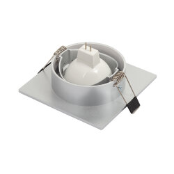 Встраиваемый светильник, IP 20, 10 Вт, GU5.3, LED, серый, пластик, Denkirs DK3021-CM