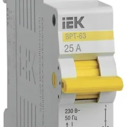Выключатель-разъединитель трехпозиционный 1п ВРТ-63 25А KARAT IEK MPR10-1-025