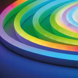 NeonLine ELFLED PVC интерьерный, боковой изгиб, 12В, IP53, 6мм, 1м, RGB SPI управляемый