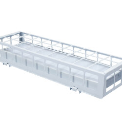 Накладной светодиодный светильник для спортзалов с защитной решеткой 20 Вт IP44 650x250x95 мм 4000К Опал