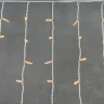 Гирлянда Бахрома 3,2 x 0,9 м Экстра Тепло-Белая 220В, 168 LED, Провод Белый Каучук, IP65. Фото 2.