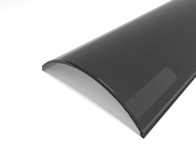 Рассеиватель поликарбонатный для профиля LC-LRM-BL40-2 чёрный - фото