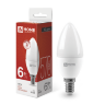 Лампа светодиодная LED-СВЕЧА-VC 6Вт 230В Е14 4000К 570Лм IN HOME - Фото