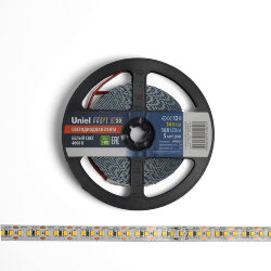ULS-M14-2835-168LED-m-10mm-IP20-DC12V-14W-m-5M-4000K PROFI Гибкая светодиодная лента на самоклеящейся основе, Катушка 5м, в герметичной упаковке, Белый свет4000К.