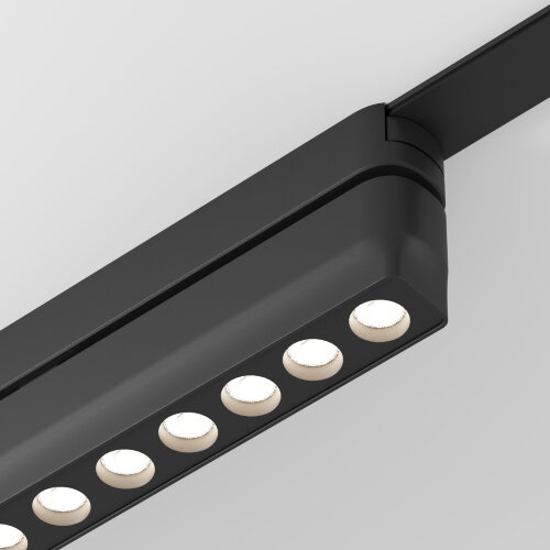 DK5338-BK Светильник для трека Air, серия Grill 4000 со светодиодом, L230*W26*H60мм, 48V DC, 12W, RA?90, 36°, 4000K, IP20, черный, алюминий. Фото 3