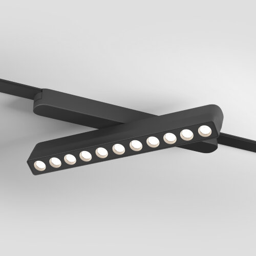 DK5338-BK Светильник для трека Air, серия Grill 4000 со светодиодом, L230*W26*H60мм, 48V DC, 12W, RA?90, 36°, 4000K, IP20, черный, алюминий. Фото 2