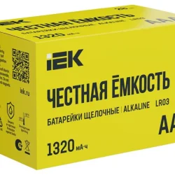 Элемент питания алкалиновый AAA/LR03 Alkaline бокс (уп.28шт) IEK ABT-LR03-OP-B28
