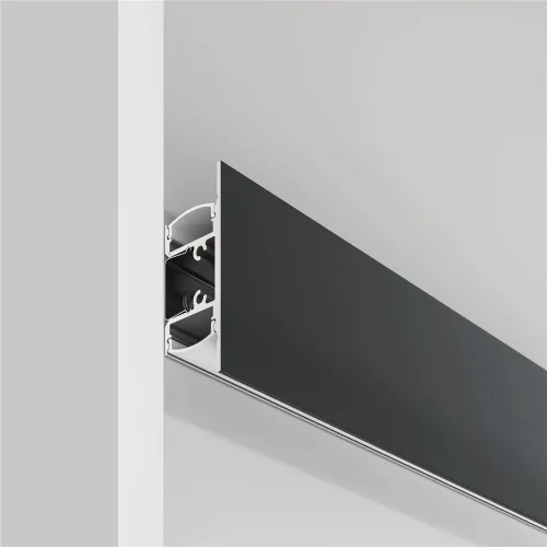 Алюминиевый профиль накладной 18×48 (Черный, 2 м), ALM-1848-B-2M (Черный) - фото 6