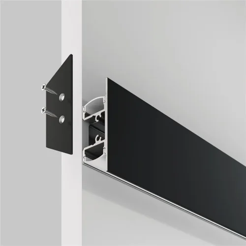 Алюминиевый профиль накладной 18×48 (Черный, 2 м), ALM-1848-B-2M (Черный) - фото 7