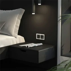 Выключатель одноклавишный Hammer (Hammar черный) W1210008