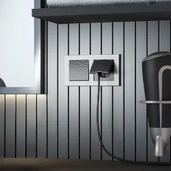 Выключатель одноклавишный Hammer (Hammar черный) W1210008