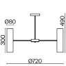 Потолочный светильник Цветок / Fiore (Латунь) FR5368CL-14BS - фото 13
