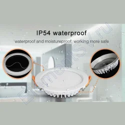 Светодиодный светильник Mi-Light FUT069 DOWNLIGHT GB170 (220V, 15W, RGB+CCT, IP54)