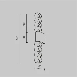 Настенный светильник (бра) Selemo 3000К 5Вт (Латунь)