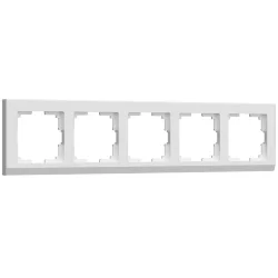Рамка из поликарбоната на 5 постов Stark белый W0051801