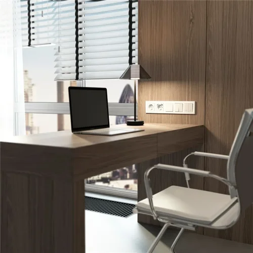 Рамка из поликарбоната на 5 постов Stark белый W0051801 - фото 2