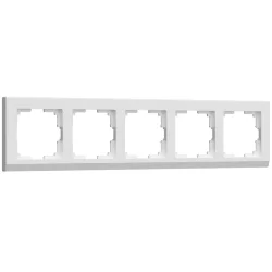 Рамка из поликарбоната на 5 постов Stark белый W0051801