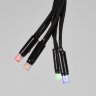 ULD-C2030-240-TBK MULTI IP67 Занавес светодиодный с эффектом мерцания, 3х2м, Соединяемый, 240 светодиодов, Разноцветный свет, Провод черный. - фото 5