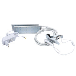 ULT-P37-24W-SPLE-TM-60 IP40 WHITE TWIN Светильник для растений светодиодный с таймером, на прищепке, Спектр для фотосинтеза, TM Uniel