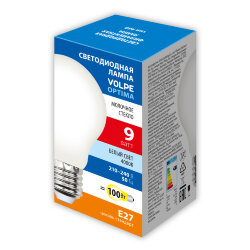 LED-A60-9W-4000K-E27-FR-SLF Лампа светодиодная, Форма A, матовая, Белый свет 4000K