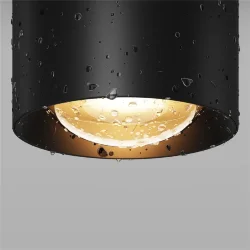 Потолочный светильник Люмина / Lumina 3000К 7Вт IP 65 (Черный) O498CL-L7B3K