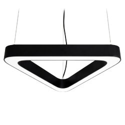 ULO-K11B 50W-4000K-T70 IP40 BLACK Светильник линейный светодиодный подвесной, Треугольник, 70см, Белый свет 4000К, 5600Лм, Алюминий, Цвет чёрный, TM Uniel
