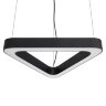 ULO-K11B 50W-4000K-T70 IP40 BLACK Светильник линейный светодиодный подвесной, Треугольник, 70см, Белый свет 4000К, 5600Лм, Алюминий, Цвет чёрный, TM Uniel - фото 2