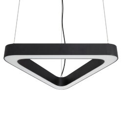 ULO-K11B 50W-4000K-T70 IP40 BLACK Светильник линейный светодиодный подвесной, Треугольник, 70см, Белый свет 4000К, 5600Лм, Алюминий, Цвет чёрный, TM Uniel