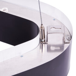 ULO-K11B 50W-4000K-T70 IP40 BLACK Светильник линейный светодиодный подвесной, Треугольник, 70см, Белый свет 4000К, 5600Лм, Алюминий, Цвет чёрный, TM Uniel