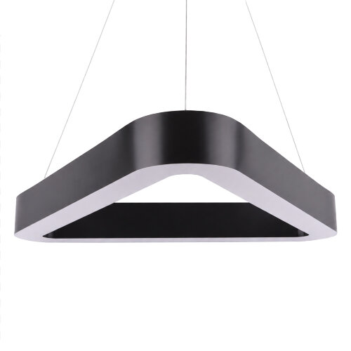 ULO-K11B 50W-4000K-T70 IP40 BLACK Светильник линейный светодиодный подвесной, Треугольник, 70см, Белый свет 4000К, 5600Лм, Алюминий, Цвет чёрный, TM Uniel - фото 6