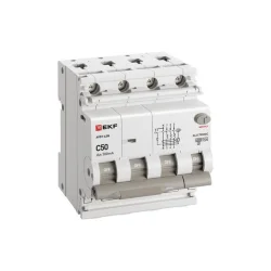 Выключатель автоматический дифференциального тока 4п (3P+N) C 50А 300мА тип A 6кА АВДТ-63N электронный PROxima EKF D63N46EA50C300