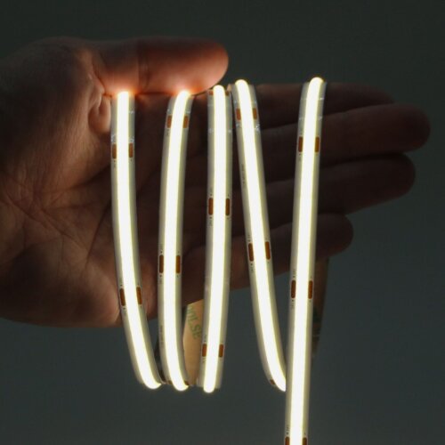 Светодиодная Лента COB 10 метров, 320 диодов/м, 8мм, 4000K, 7.5 Вт/м, 24В - фото