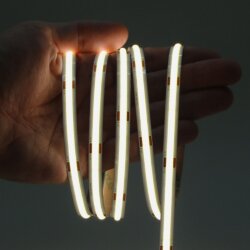 Светодиодная Лента COB 10 метров, 320 диодов/м, 8мм, 4000K, 7.5 Вт/м, 24В