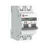 Выключатель автоматический модульный 2п C 6А 4.5кА ВА 47-63 PROxima EKF mcb4763-2-06C-pro - фото