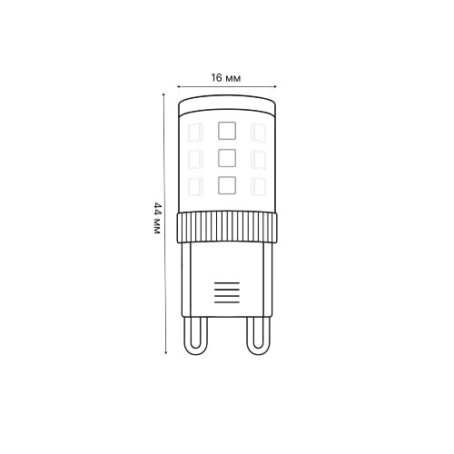 LED-JCD-4.5W-3000K-G9-CL-SLS Лампа светодиодная, прозрачная, Теплый белый свет 3000K - фото 4