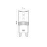 LED-JCD-4.5W-3000K-G9-CL-SLS Лампа светодиодная, прозрачная, Теплый белый свет 3000K - фото 4