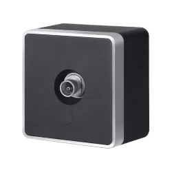 ТВ-розетка оконечная Gallant черный с серебром W5083034 W5083034