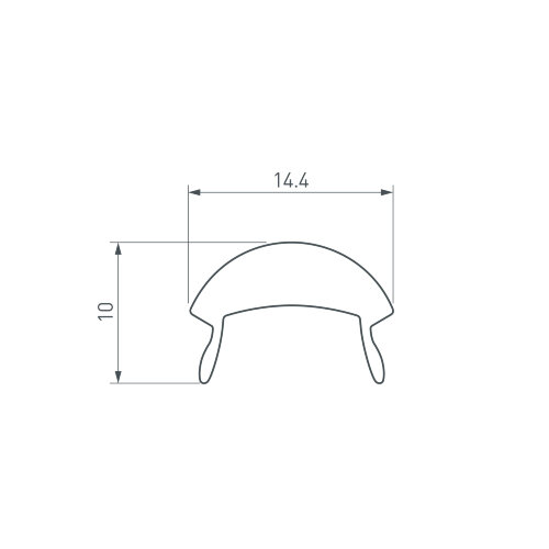 Экран с линзой 10°-60° для PDS, MIC (Arlight, Пластик) - фото 4