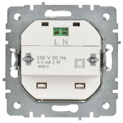 Подсветка светодиодная BRITE ПЛ20-БрАБ встраив. механизм арктич. бел. IEK BR-FL20-K91