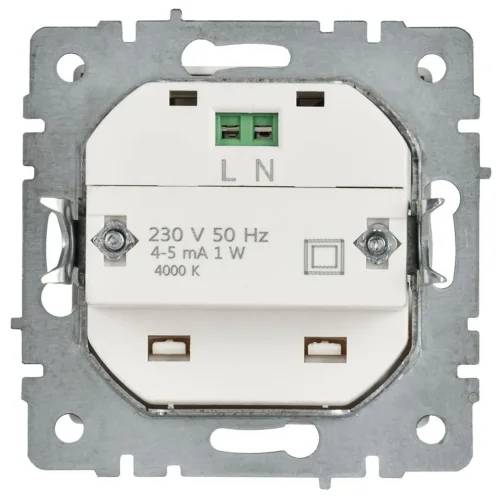 Подсветка светодиодная BRITE ПЛ20-БрАБ встраив. механизм арктич. бел. IEK BR-FL20-K91 - фото 3