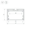 Профиль SL-LINE-4932-2000 ANOD (Arlight, Алюминий) 019308 - фото 3