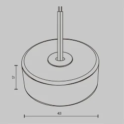 Диммер для выключателя DIM 1 зона (Черный)
