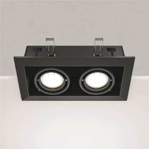 Встраиваемый светильник Metal Modern GU10 2x10Вт (Черный) - фото 7