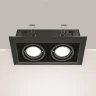 Встраиваемый светильник Metal Modern GU10 2x10Вт (Черный) - фото 7