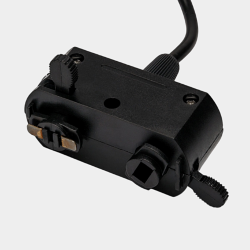 Крепление сменное М8 трековое однофазное с шнуром для светильников VILLY, треково-подвесное, цвет Черный, VL-M8-BL купить в SWG - официальный производитель 010757