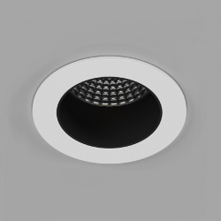 Светильник светодиодный потолочный встраиваемый , серия AL, Черно-белый, 7Вт, IP65, Теплый белый (3000К), AL-DL036-7-WB-WW-65 006967
