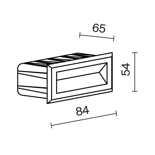 Подсветка для лестниц Bosca 3000К 3Вт IP 65 (Черный) - фото 4